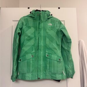 The North Face Women's Green Hooded Ski Jacket